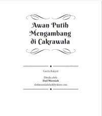 Image of Awan Putih Mengambang di Cakrawala