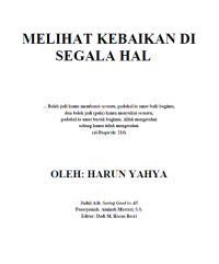 Image of MELIHAT KEBAIKAN DI SEGALA HAL